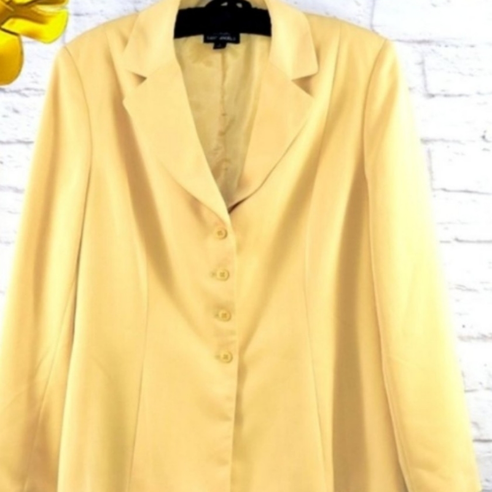 GEORGIO SANT'ANGELO Yellow Textured Blazer